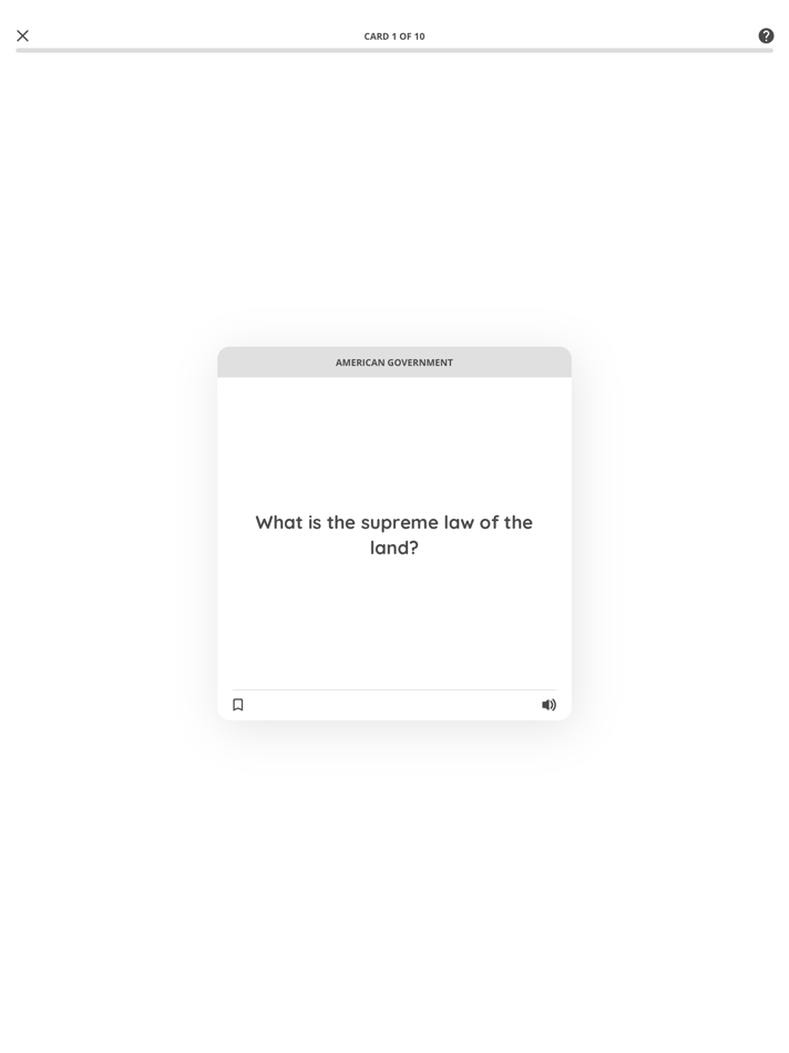 #3. US Civics Prep Flashcards (iOS) 由: Junel Corales