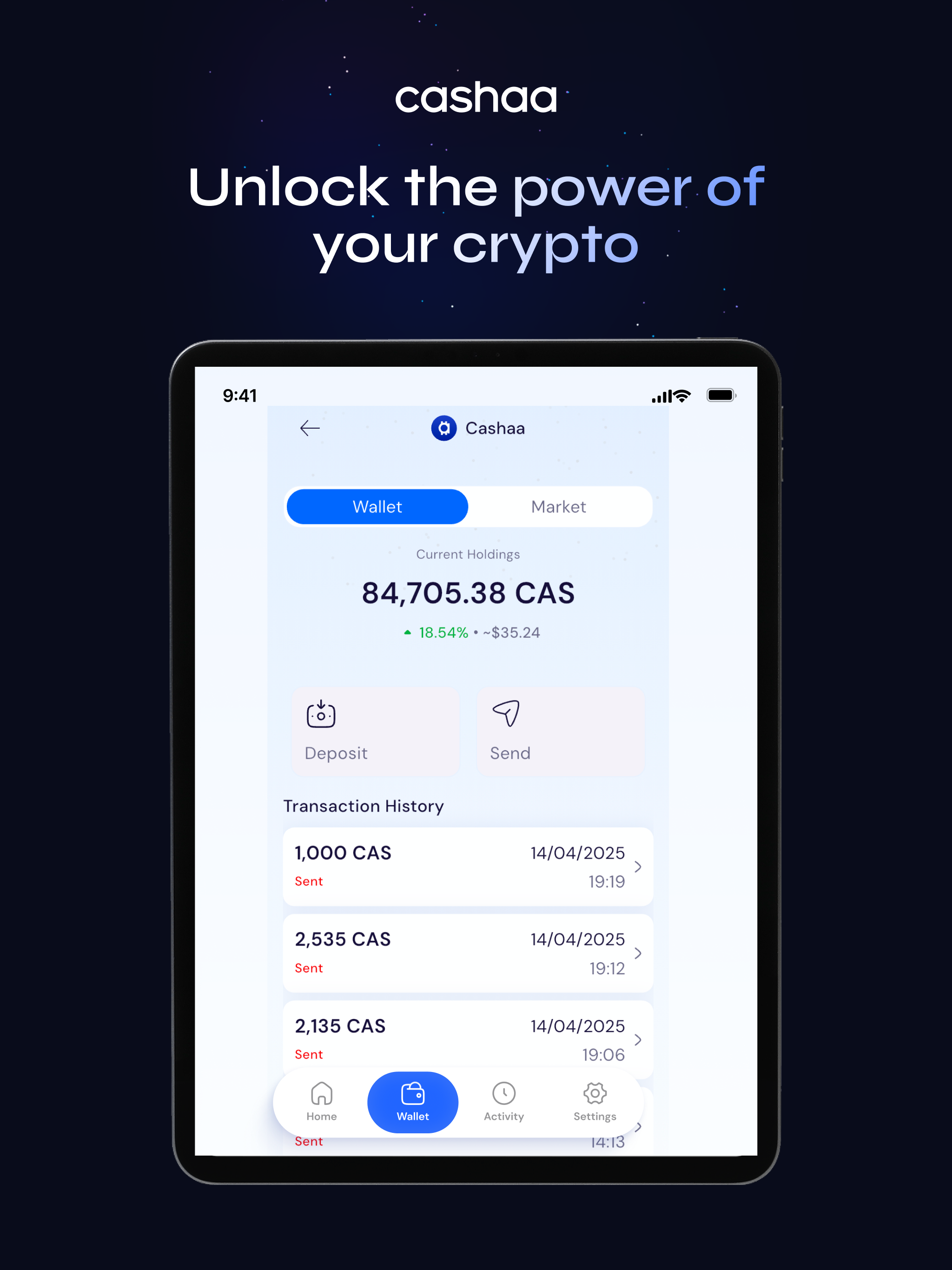 Cashaa: Earn & Manage Crypto