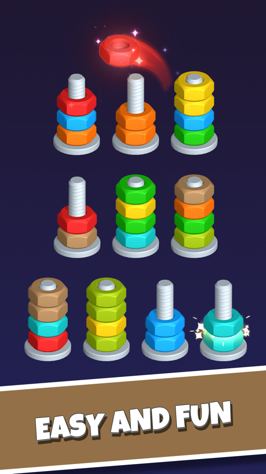 #2. Nut Sort-Color Puzzle Games (iOS) 由: Kiwi Fun HK Limited
