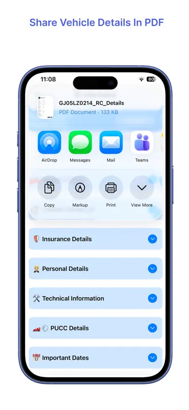 RTO - eChallan, Vehicle info screenshot 8 of 10