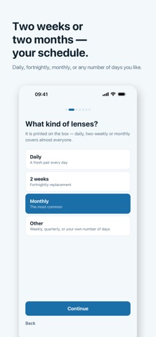 Contact Lens Reminder Screenshot 1 of 5