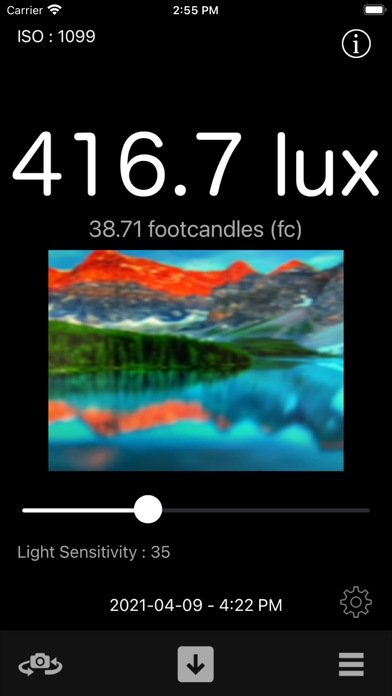 Light Meter - Brightness Calc iPhone screenshot 8 - Utilities app