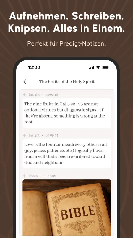Bible Note: Predigtnotizen screenshot 3 of 8