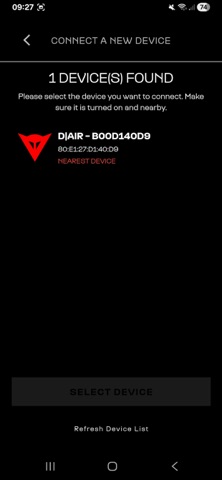 Dainese D-air ® screenshot