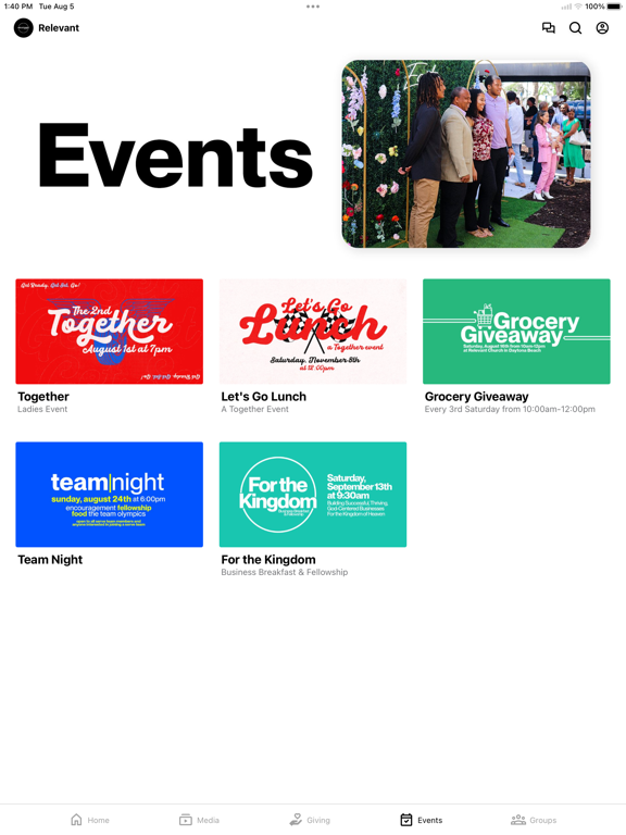 Official Relevant Church App iPad screenshot 4 - Education app