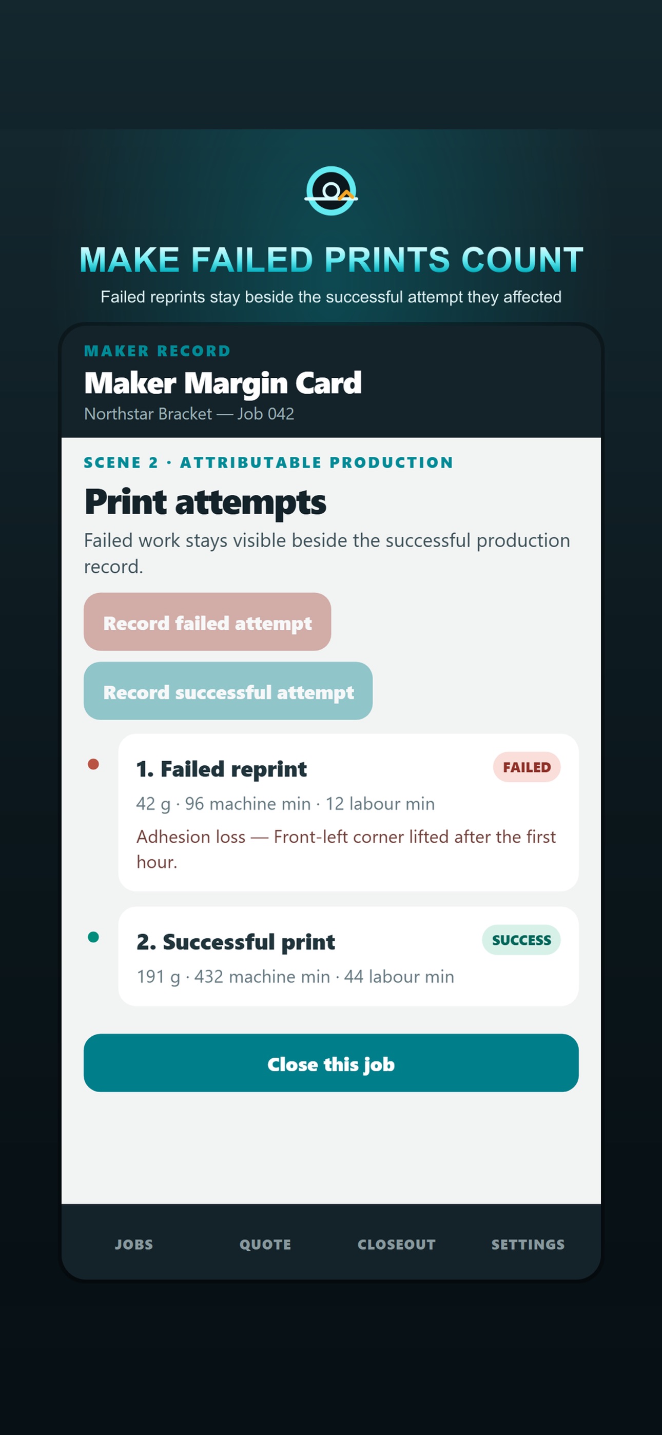 Screenshot 2 of 3D Print Cost & Margin