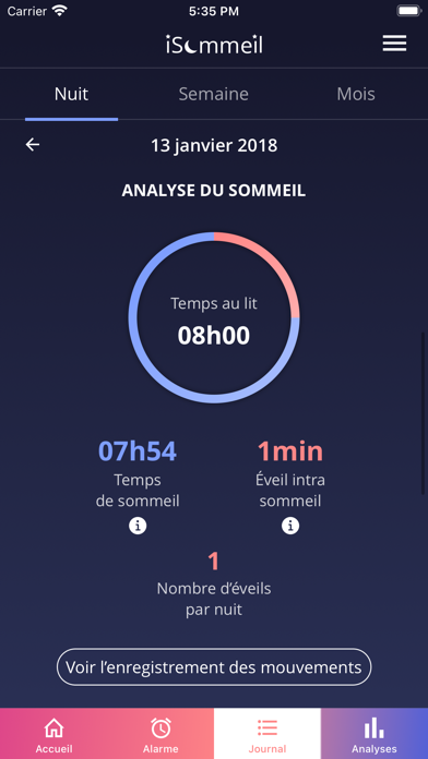 Screenshot #2 pour iSommeil - Suivi Sommeil