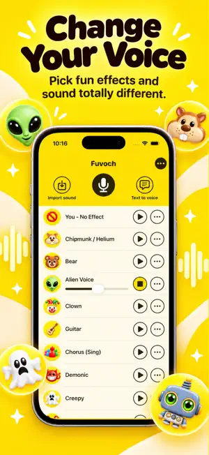 Voice Changer Recorder Fuvoch screenshot 3