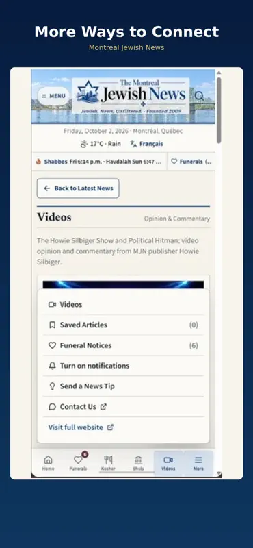 The Montreal Jewish News screenshot 4 of 5
