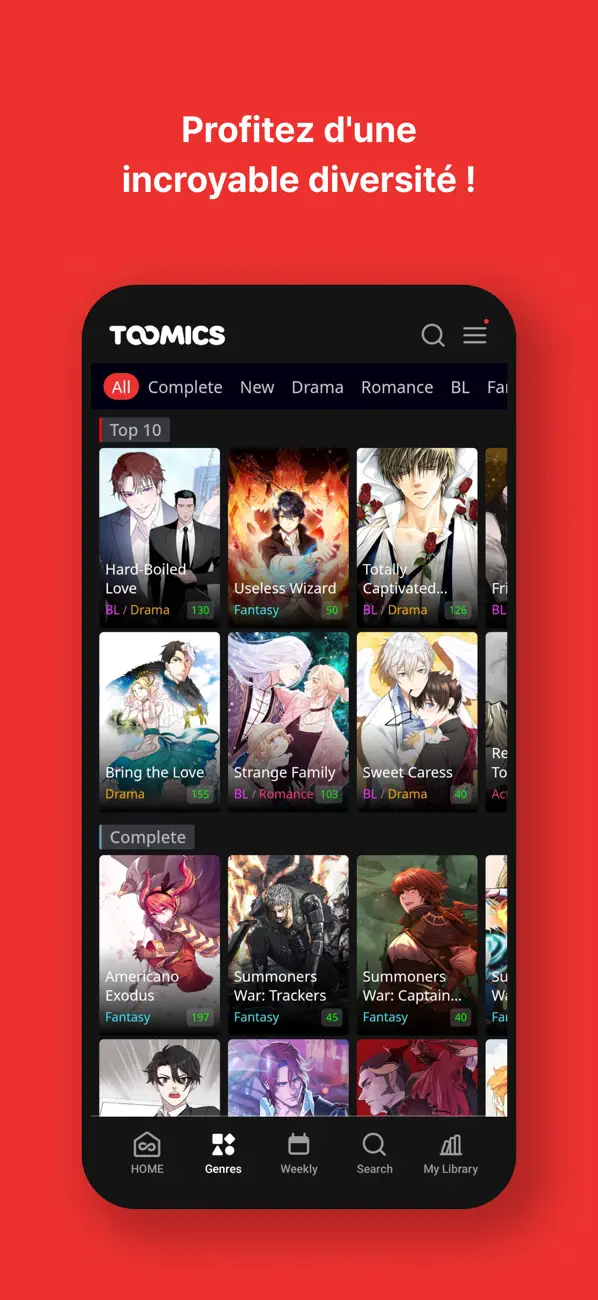 Screenshot #3 pour Toomics - Webtoons illimités