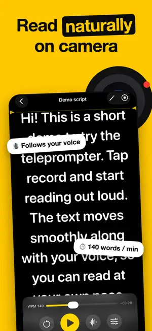 Teleprompter Offline & Private screenshot 1