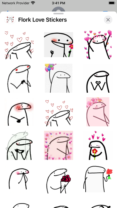 Screenshot 2 of Flork Love Stickers- WASticker App