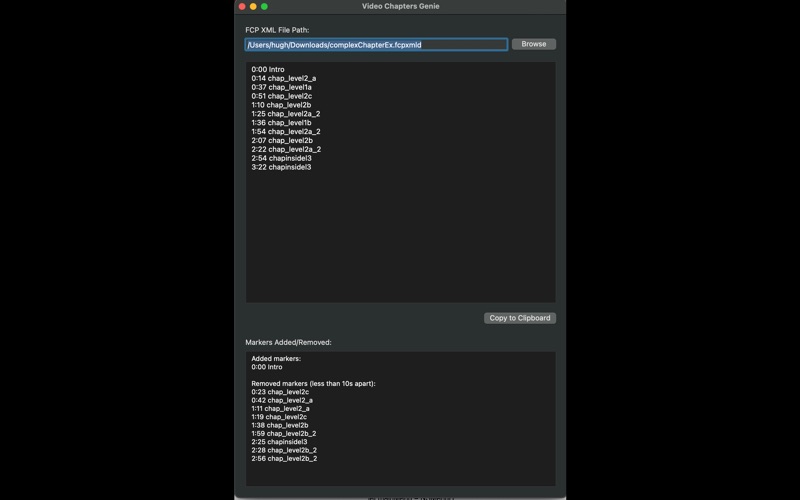 Video Chapters Genie screenshot