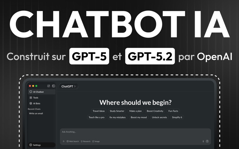 Screenshot #1 pour AI Chatbot: IA Chat Français 5