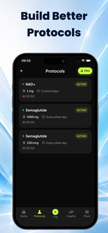 Peptide Tracker: PeptiPal iPhone screenshot