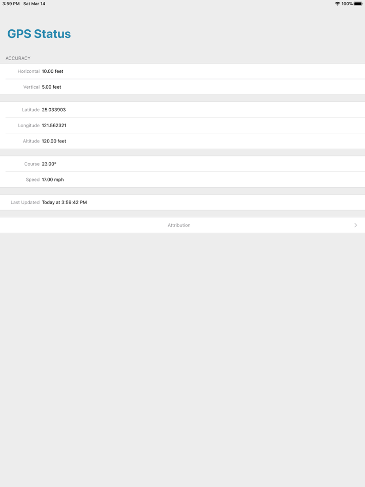 #1. GPS Status ∞ (iOS) Podle: Fawkes Wei