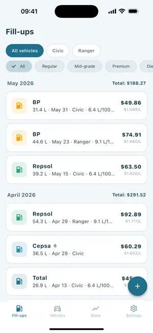 FuelNest: Gas Mileage Tracker screenshot 1