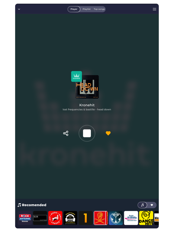 Radio Austria: Live FM Online iPad screenshot 2 - Music app