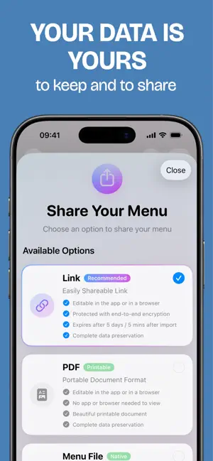 Relationship Menu screenshot 3