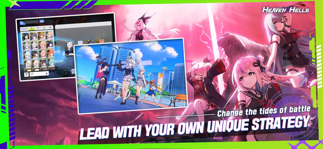 HEAVENHELLS: Anime Squad RPG iOS Mod IPA screenshot 2 - iOS game interface