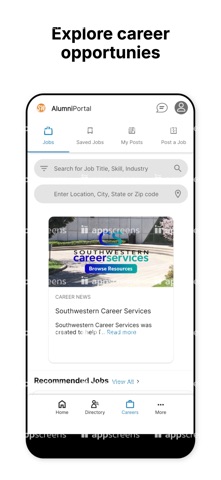 SW Alumni screenshot