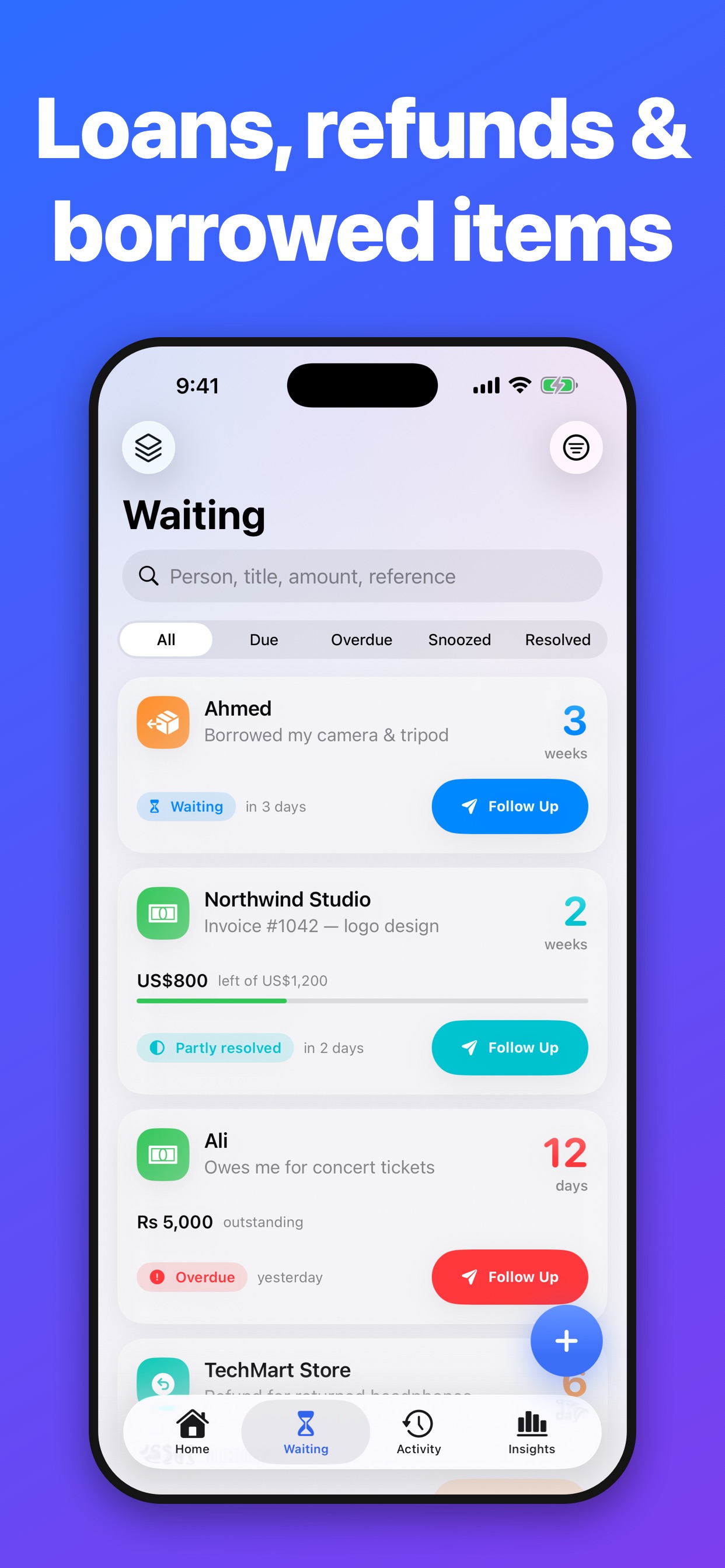 Screenshot 5 of WaitingOn: IOU & Debt Tracker