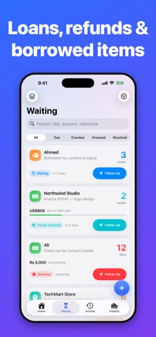WaitingOn: IOU & Debt Tracker Screenshot 5 of 6