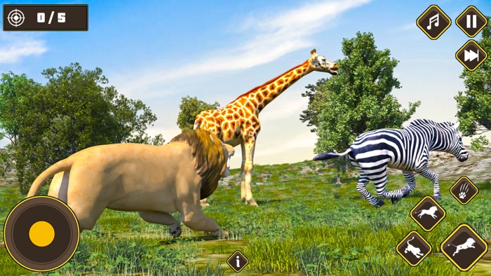 야생 사자 게임 사자 시뮬레이터