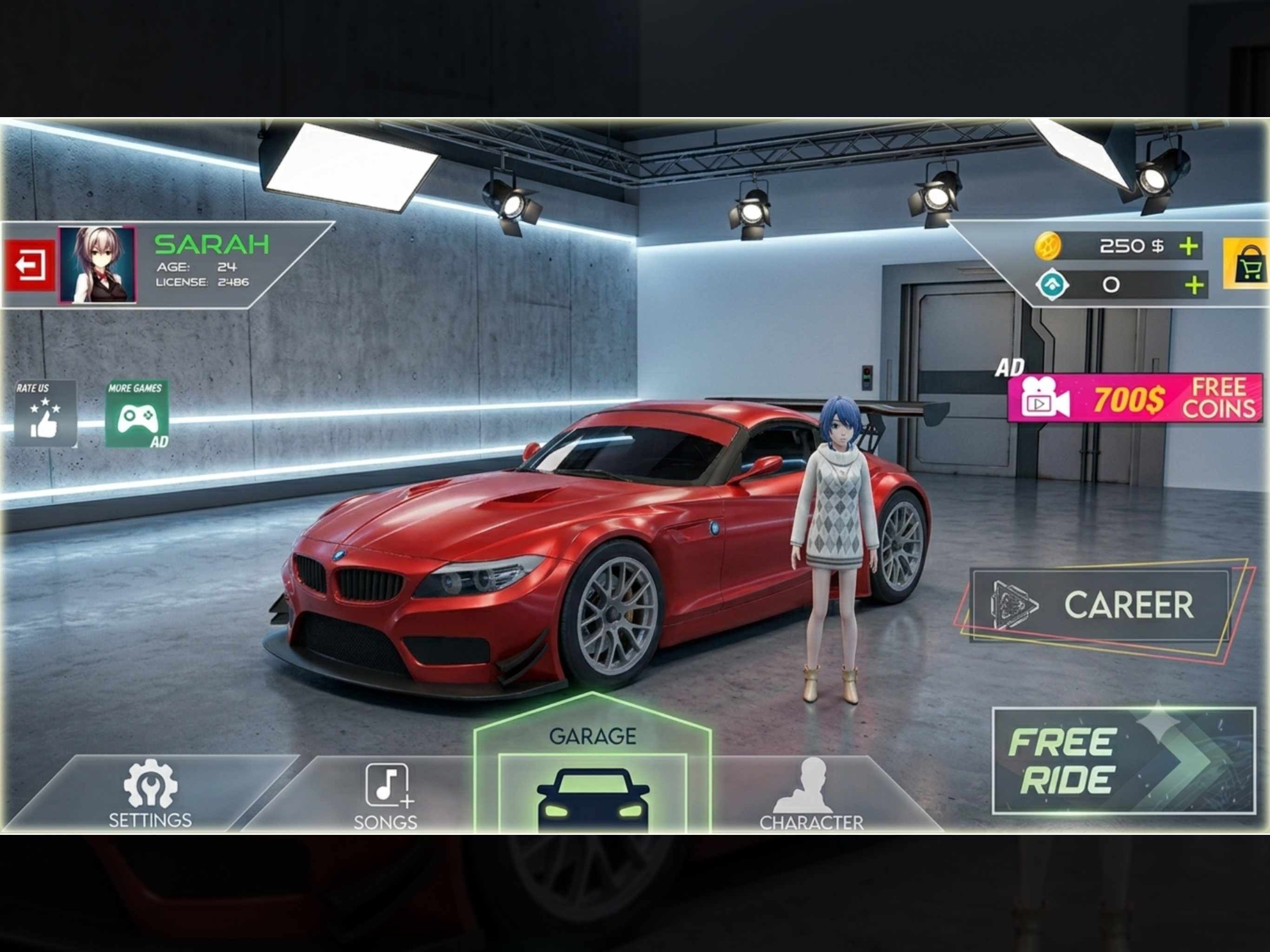 Car Stunts Drag Race and Park screenshot 7