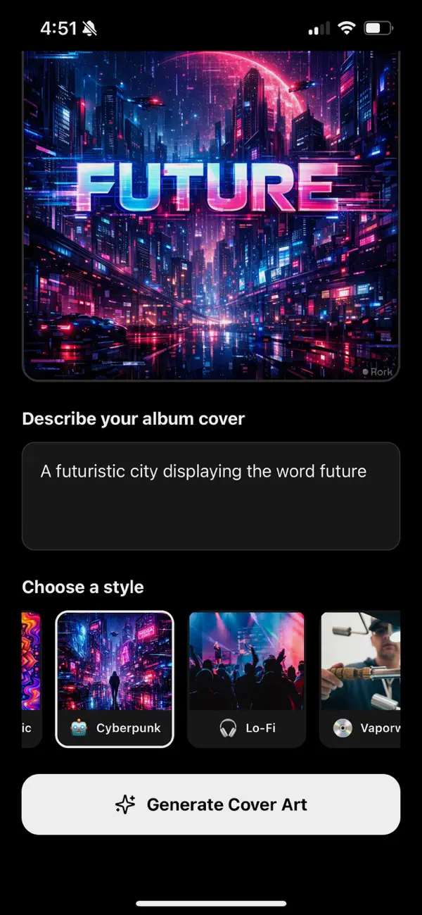 Screenshot #3 pour A.I. Cover Art
