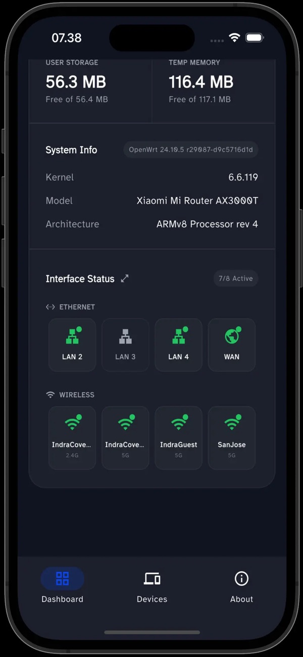 WRTune for OpenWRT screenshot 4