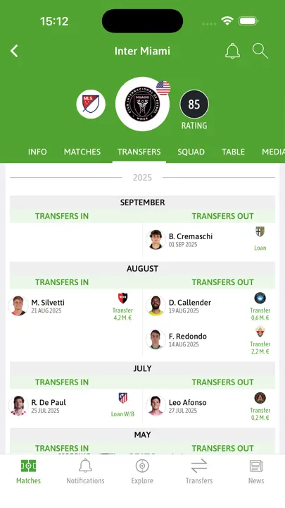 BeSoccer Plus iPhone Ekran Görüntüsü 5