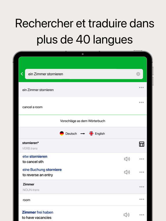 Screenshot #6 pour Traducteur & dictionnaire PONS