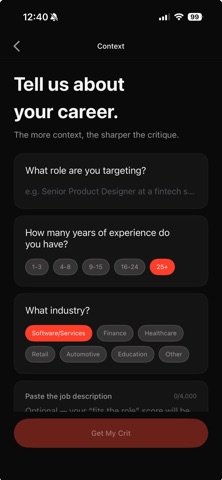 Crit: AI Design Advisor Screenshot 9 of 10
