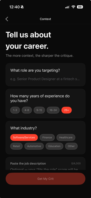 Crit: AI Design Advisor Screenshot 9 of 10