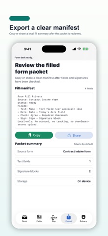 Form Fill Private screenshot