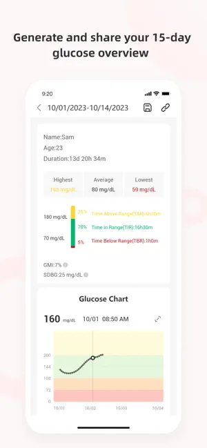 iCan CGM iPhone screenshot 2