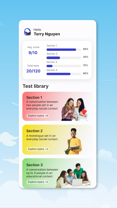 IELTS Listening - ZIELTS Screenshot