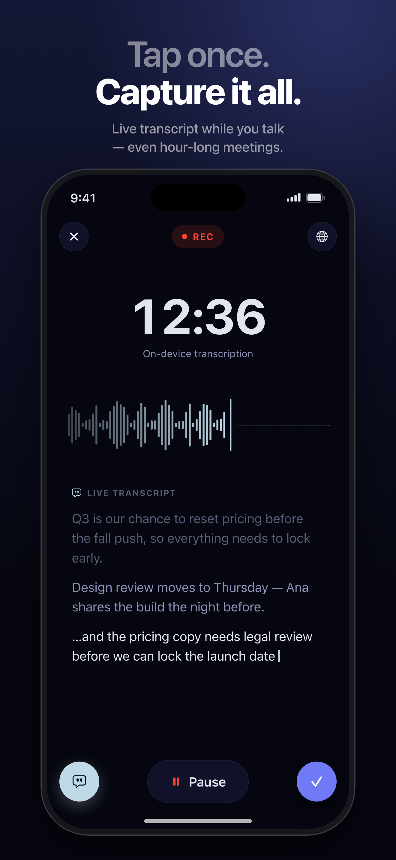 Noota: AI Note Taker & Memos screenshot 2