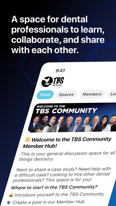 TBS Dental Community iPhone screenshot 1 - Social Networking app