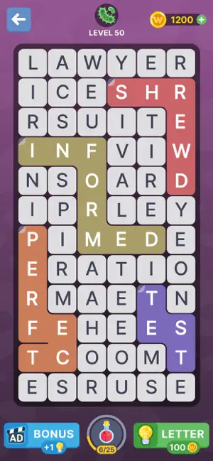 Fillwords: Word Search Puzzles screenshot 2