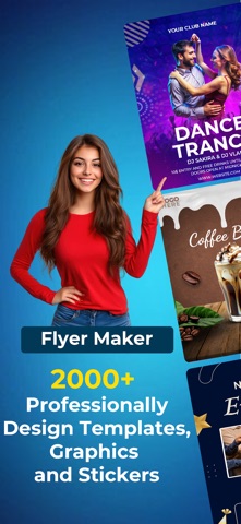 Pixel Lab: Logo & Flyer Maker iPhone screenshot