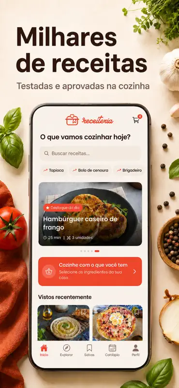 Receiteria: Receitas Testadas screenshot 1 of 7