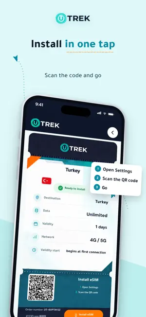 UTREK: Travel eSIM screenshot 3
