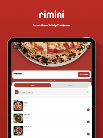 Pizza Rimini iPad screenshot 1