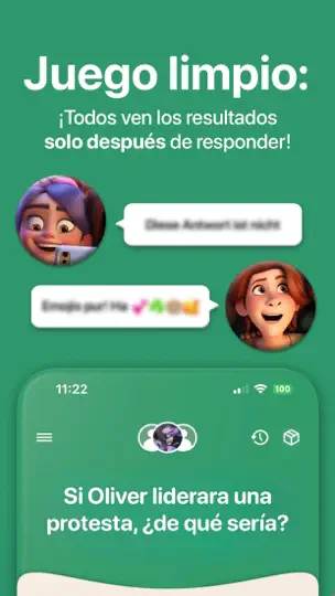 Captura de pantalla de AskUs: Quién Es Más Probable en iPhone 3