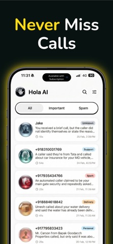 Hola AI: Voicemail Assistant Screenshot 1 of 6