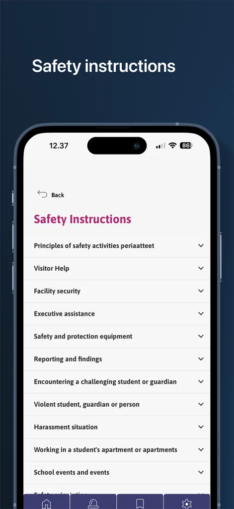 Bronto One Safety - Reference App | MWM