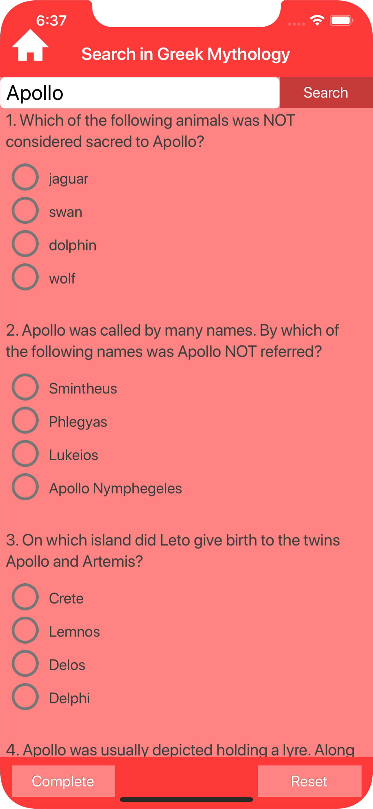 Greek Myths & Gods Trivia screenshot 6