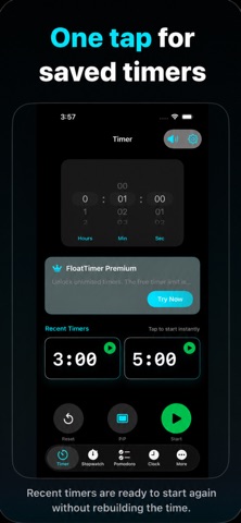 Floatimer iPhone screenshot